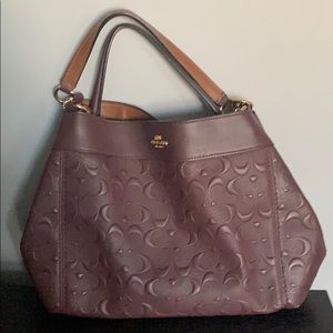 Burgundy Coach purse